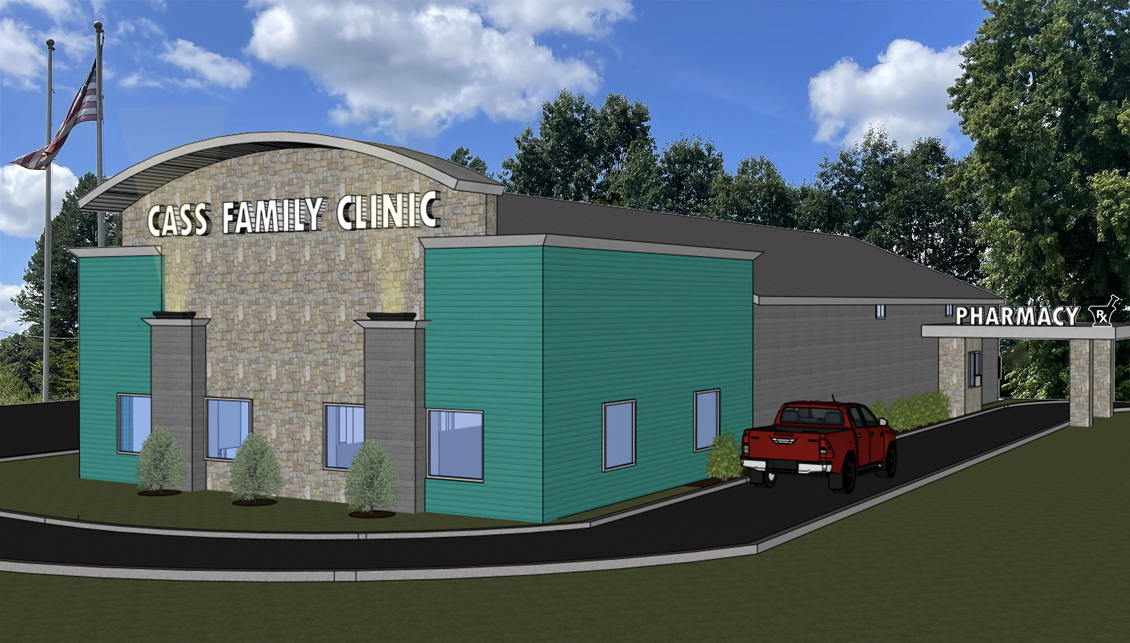 Cass Fammily Clinic - Dowagiac Facility Rendering
