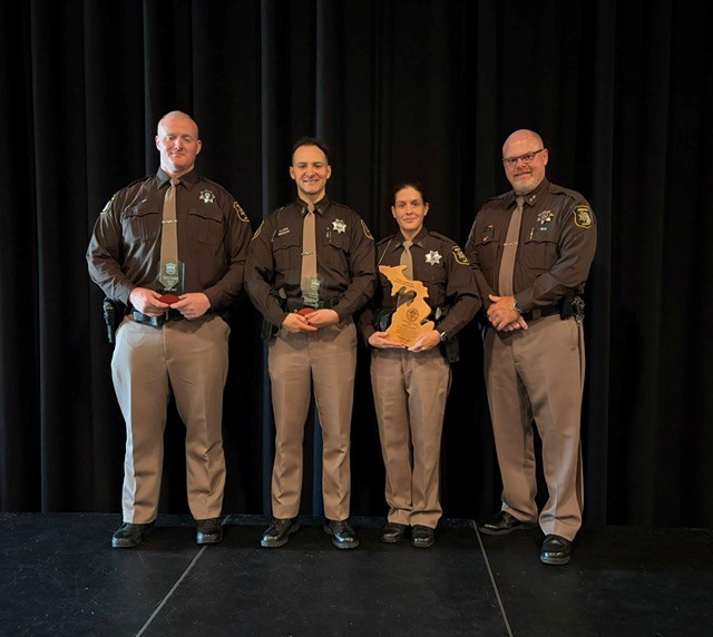 LMC Graduation, L to R Deputy Queen, Deputy Danneffel, Deputy Judson, Sheriff Heit