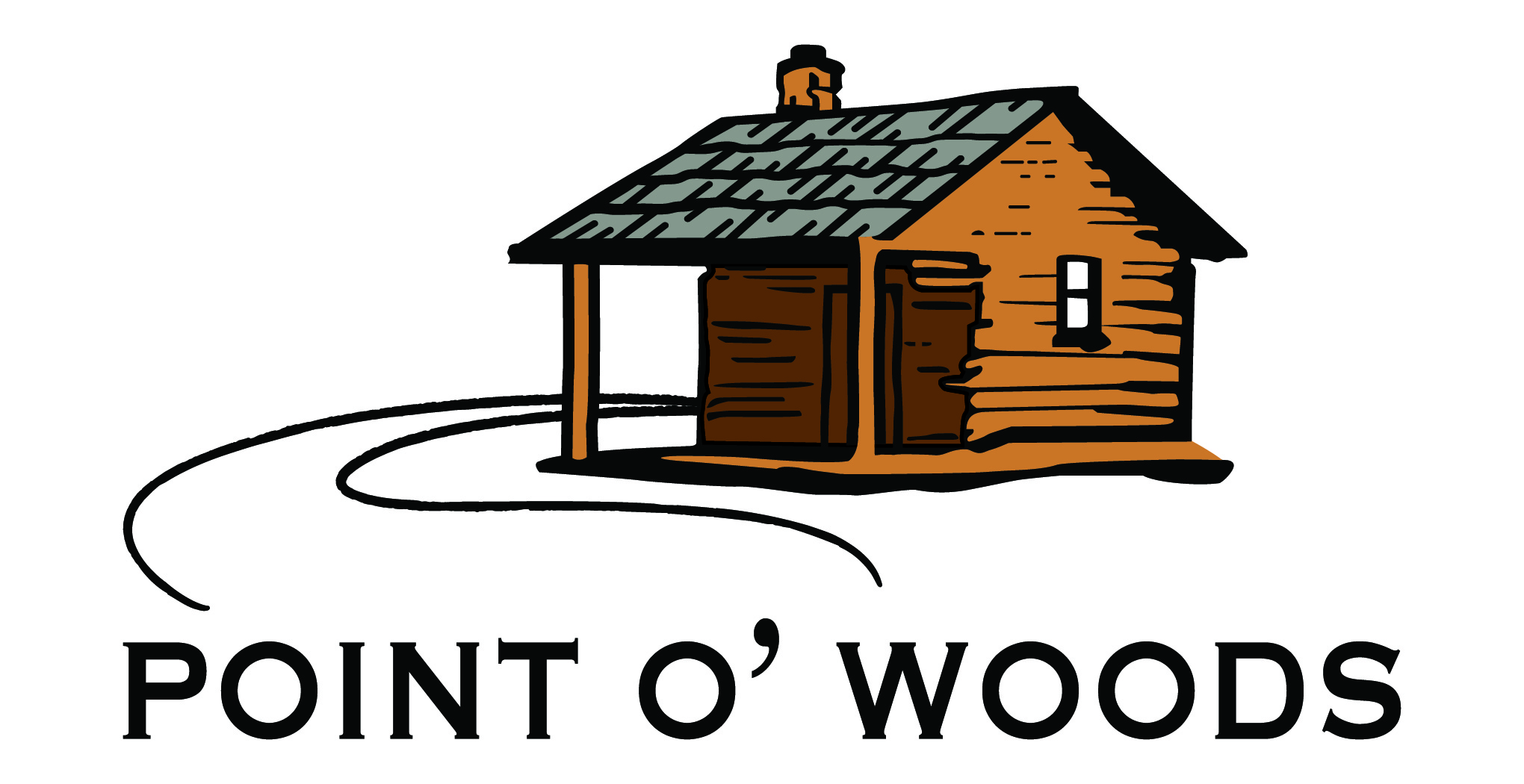 POINT O' WOODS Path Logo Full Color